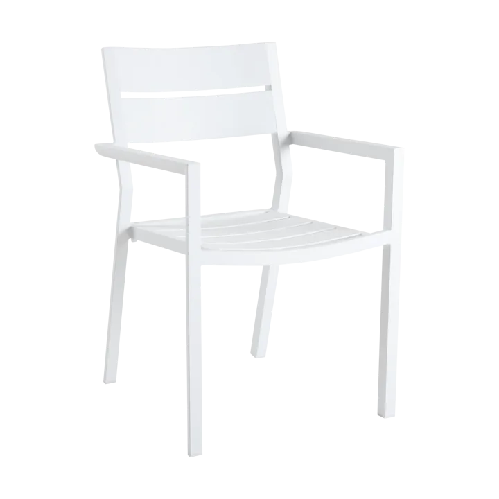 Delia armchair - White - Brafab