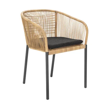 Delta armchair - Anthracite-natural - Brafab