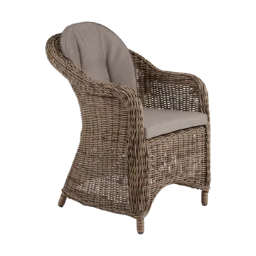Eads armchair with seat cushion - Natural-beige - Brafab