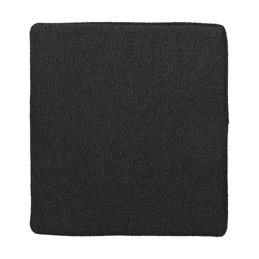 Frisk seat cushion, Teddy black, 48x53 cm Brafab