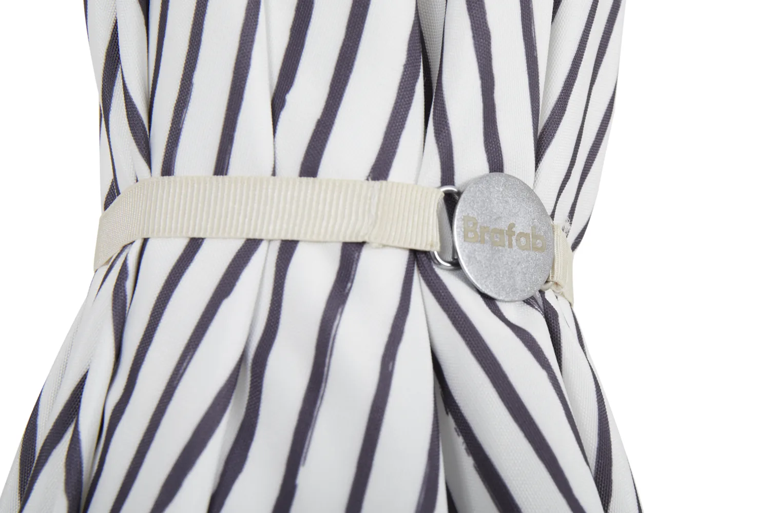 Gatsby parasol, Grey stripe, Ø185 cm Brafab