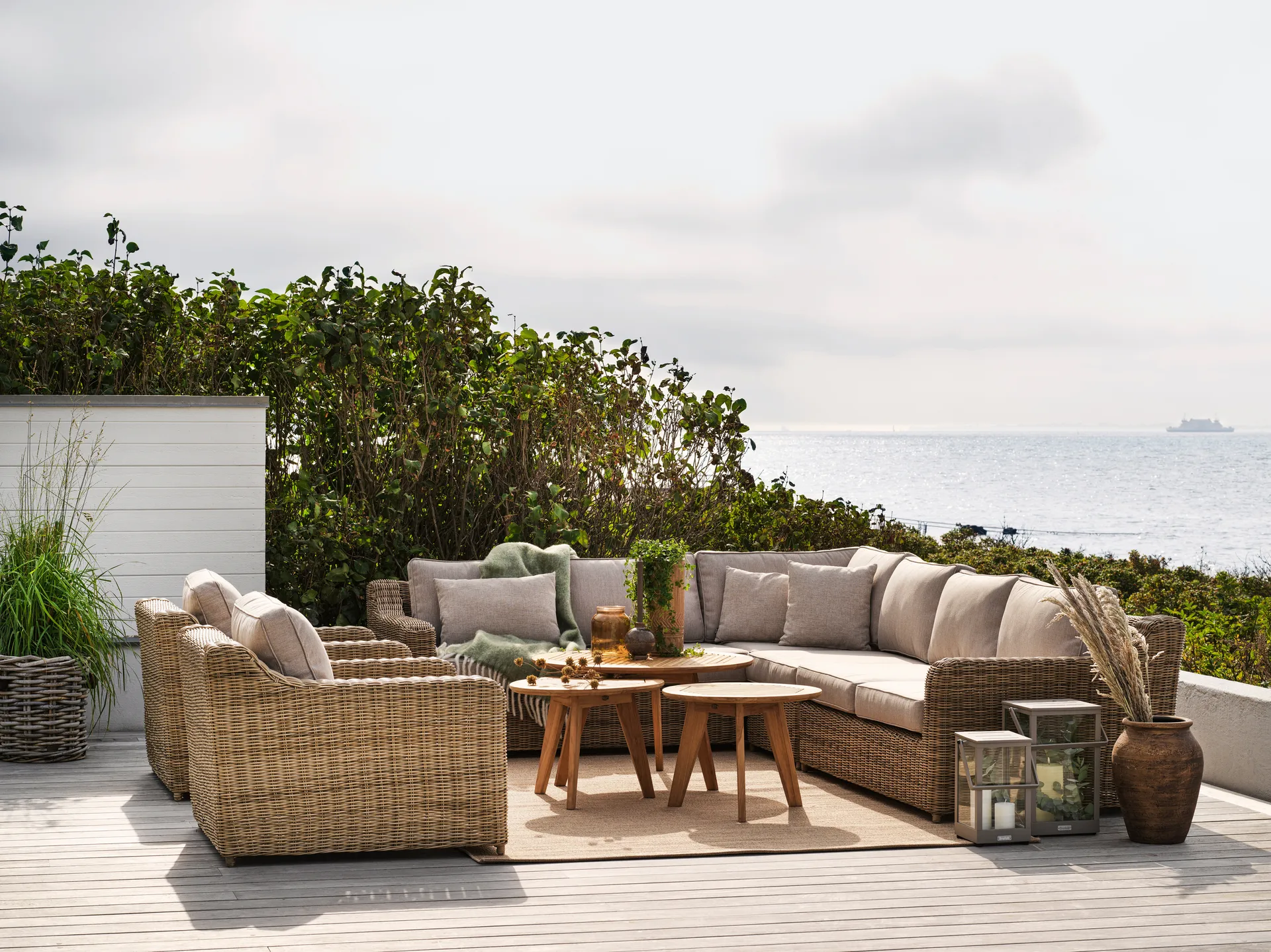 Glendon 3 seater sofa, Dark Brown-soft moose Brafab