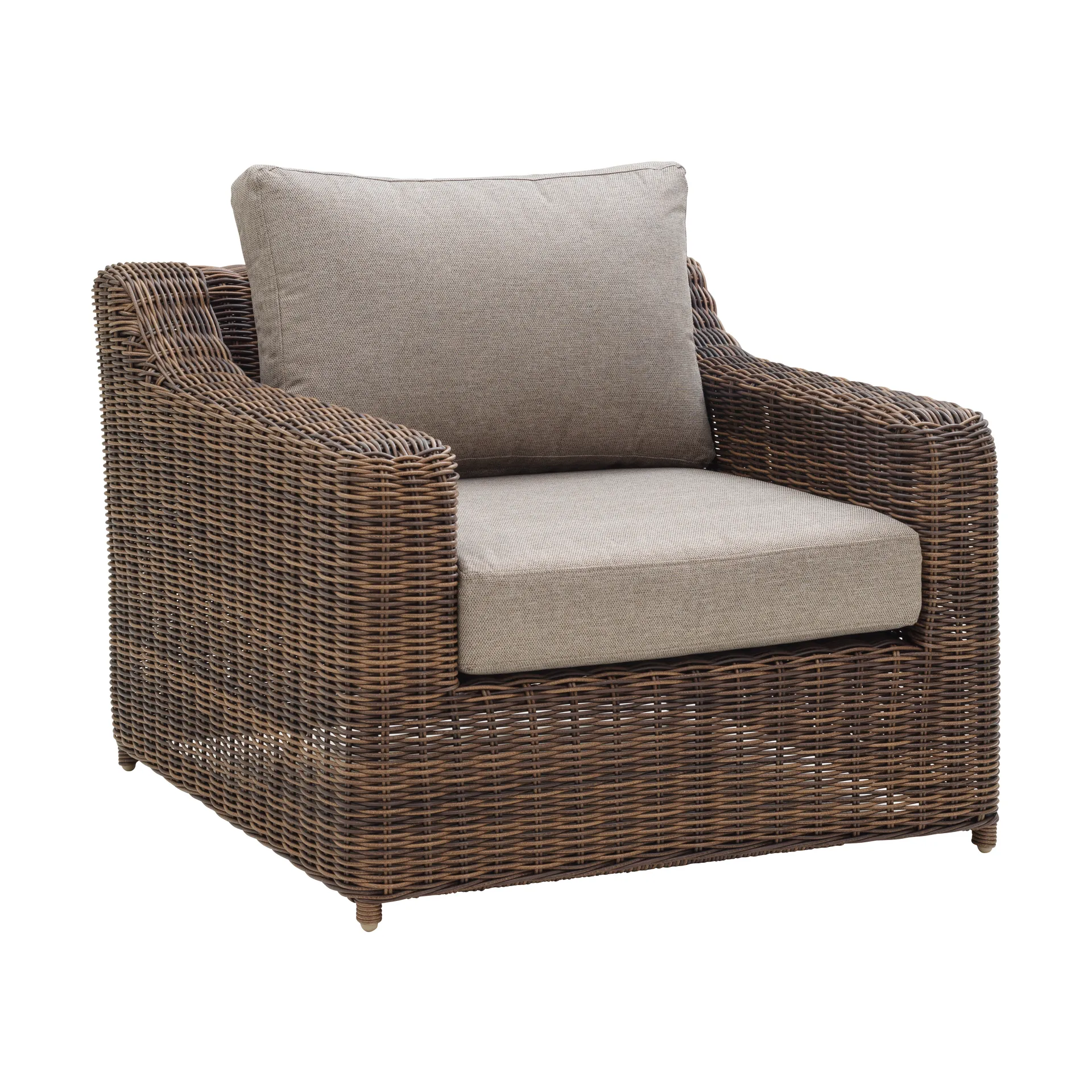 Glendon armchair, Dark Brown-soft moose Brafab