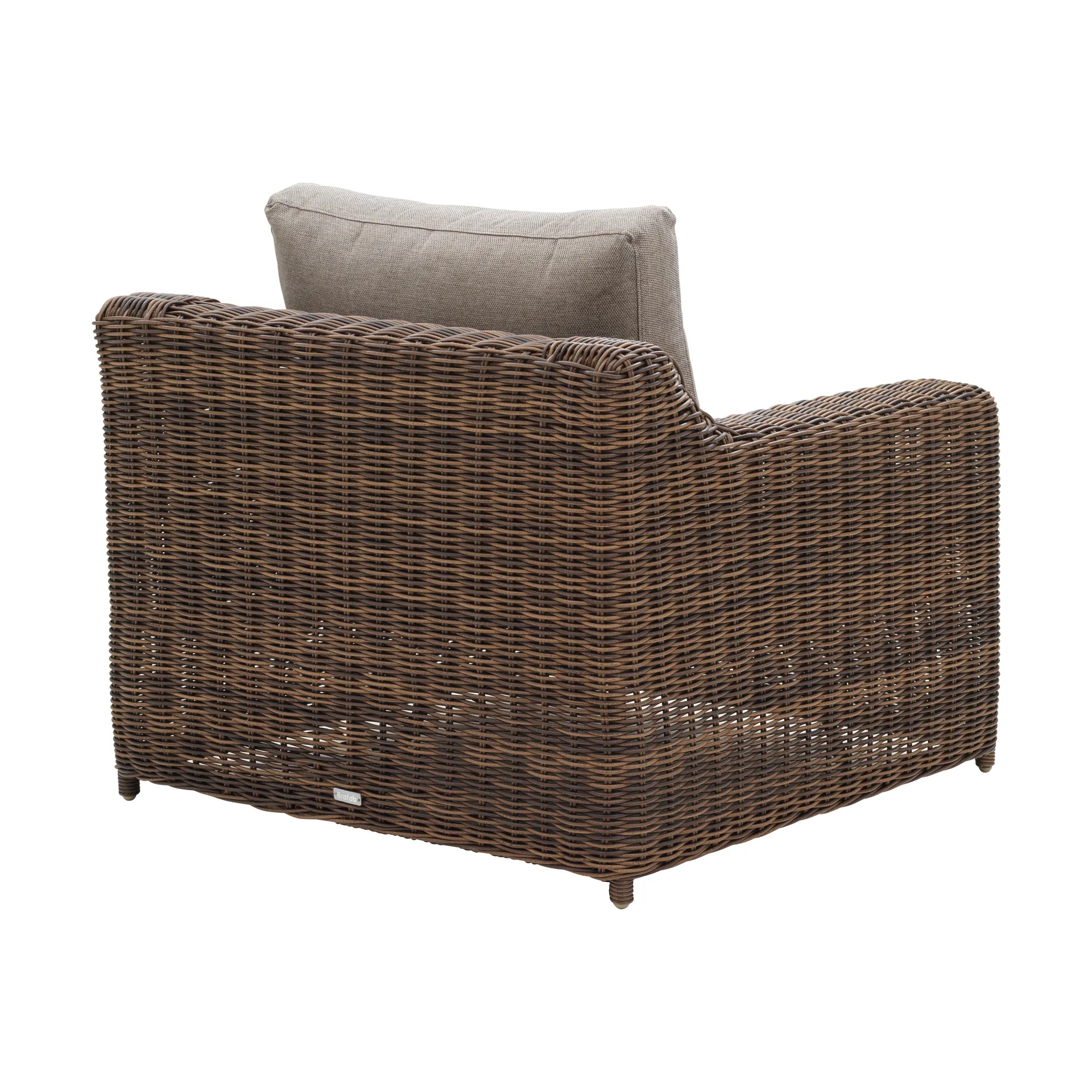 Glendon armchair, Dark Brown-soft moose Brafab