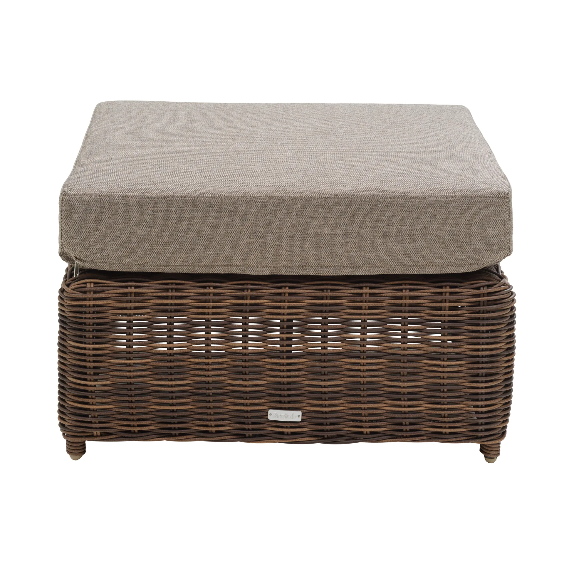 Glendon ottoman, Dark Brown-soft moose Brafab