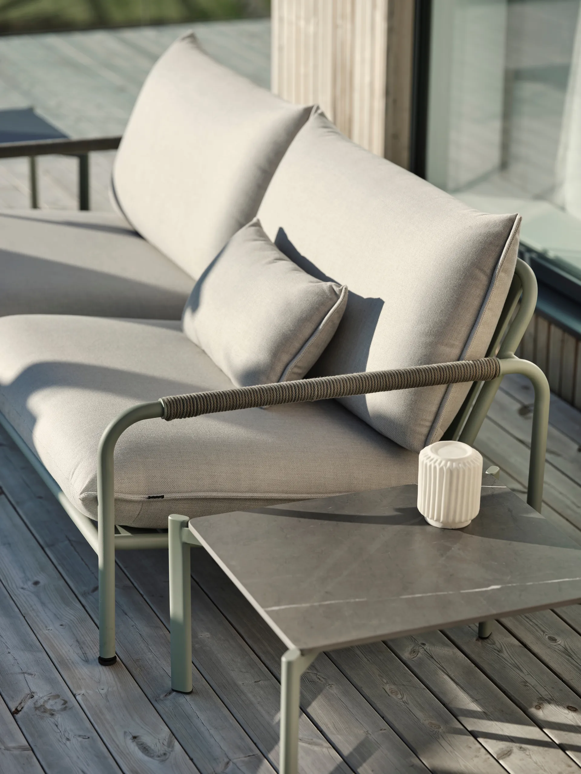 Hallavara side table, Dusty green Brafab