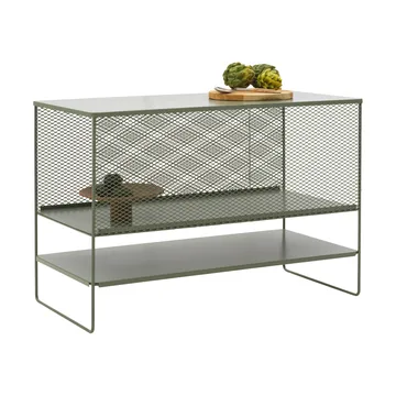 Haru outdoor kitchen base cabinet with shelves 120x90x60 cm - Slate grey - Brafab