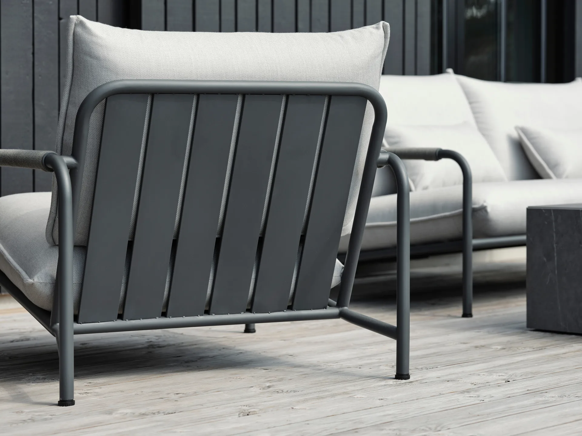 Lerberget lounge chair, Anthracite-ash Brafab