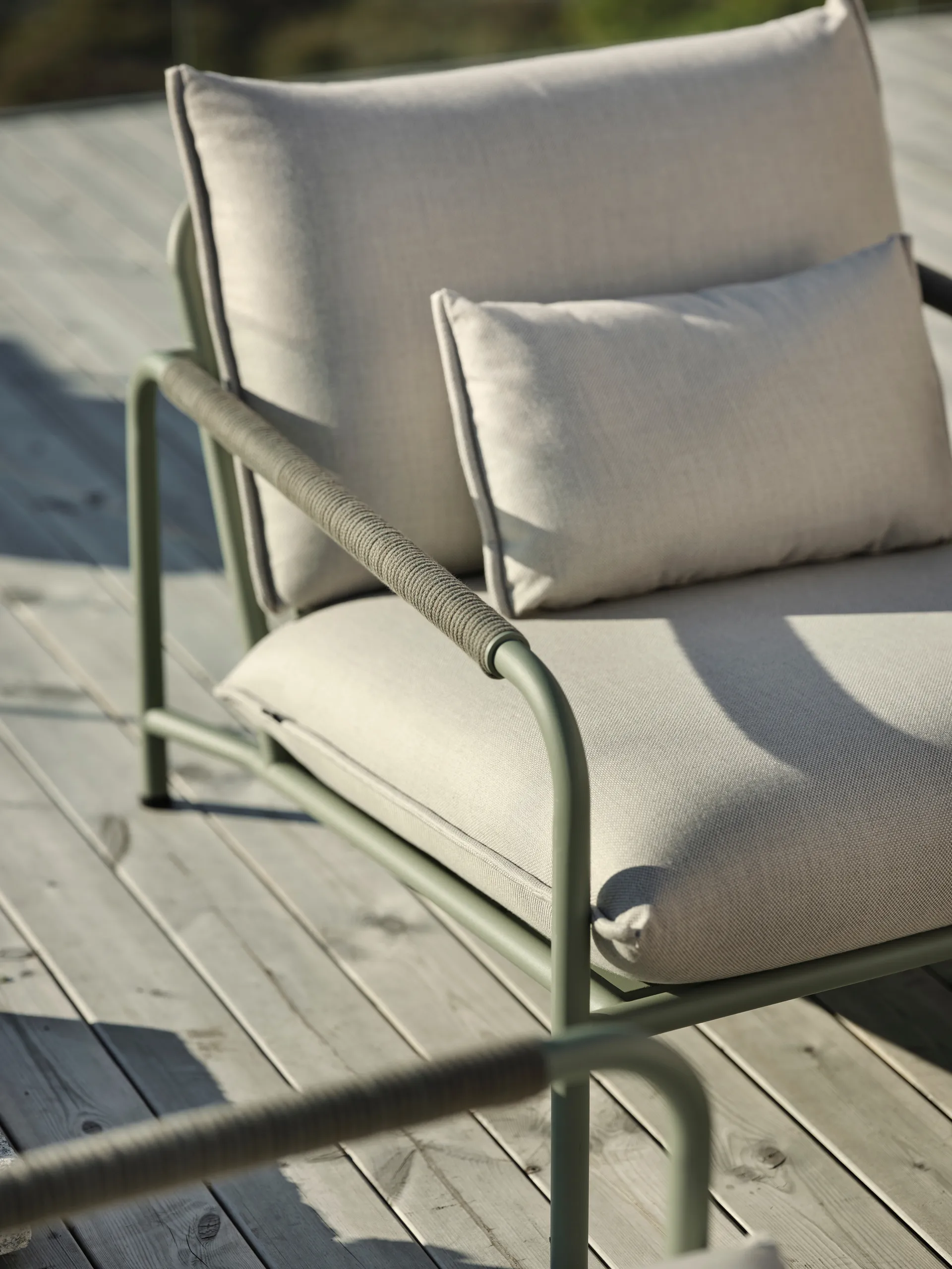 Lerberget lounge chair, Green-ash Brafab