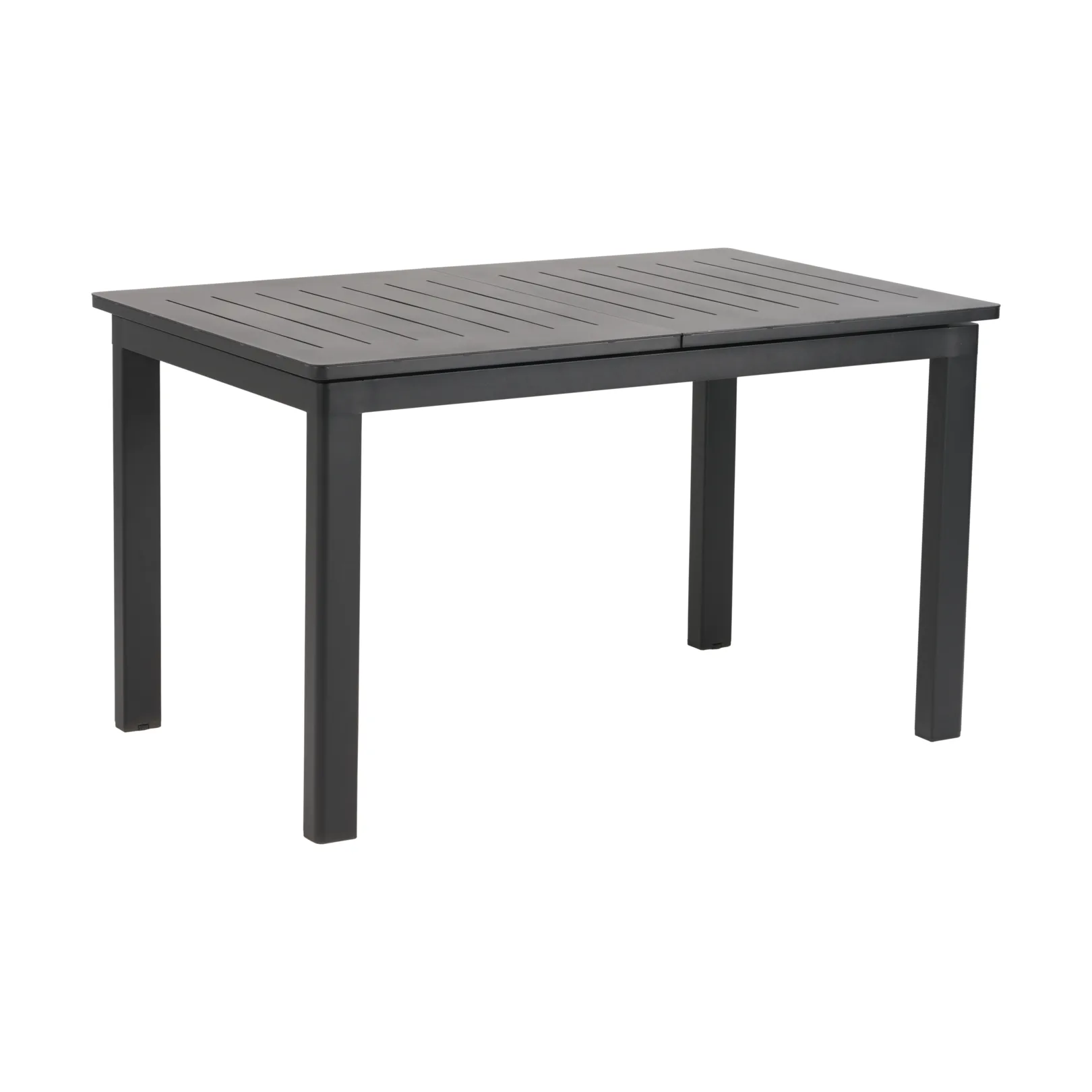 Lomma dining table, Black, 128-187x80x73 cm Brafab