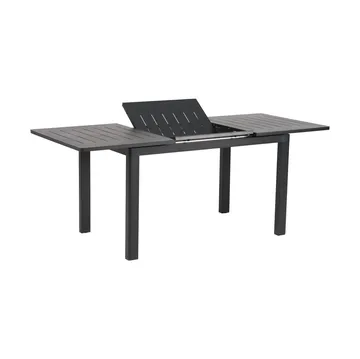 Lomma dining table - Black, 128-187x80x73 cm - Brafab