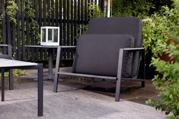 Lyra armchair - Black-teddy black - Brafab
