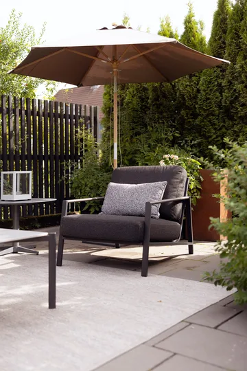 Lyra armchair - Black-teddy black - Brafab