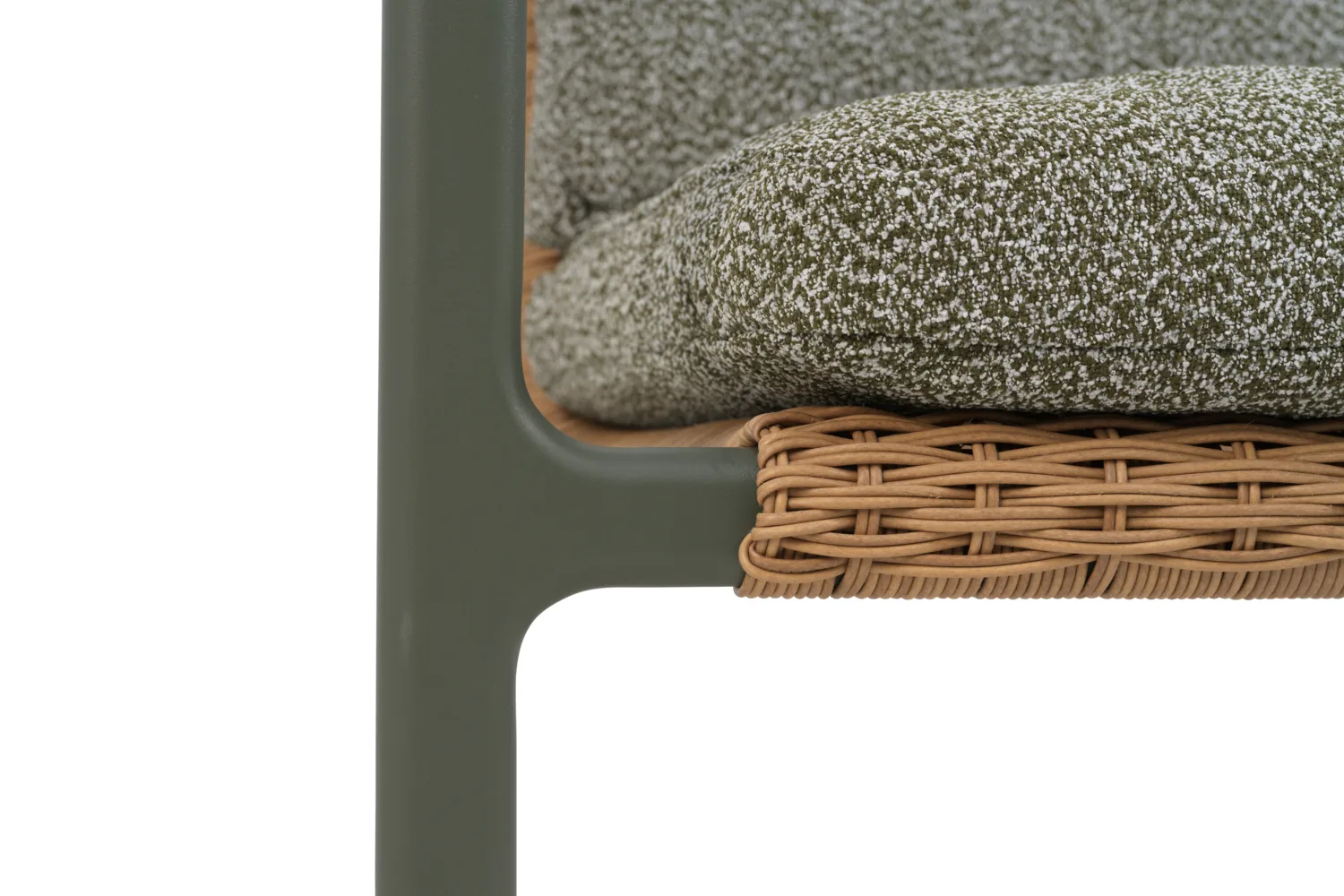 Motty armchair, Nordic green-teddy verde Brafab