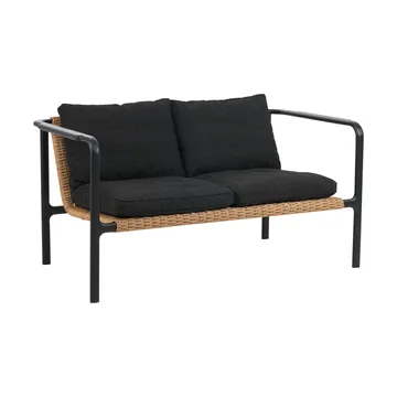 Motty sofa - Black-teddy black, 2 seater - Brafab