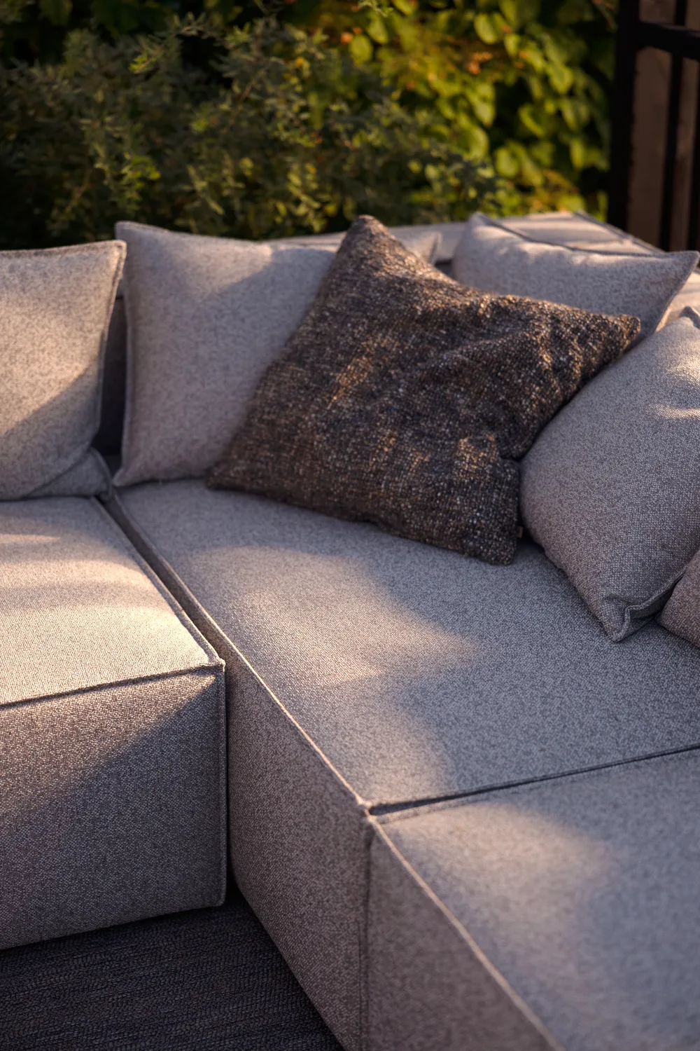 Muki sofa module, Light taupe, right end module Brafab