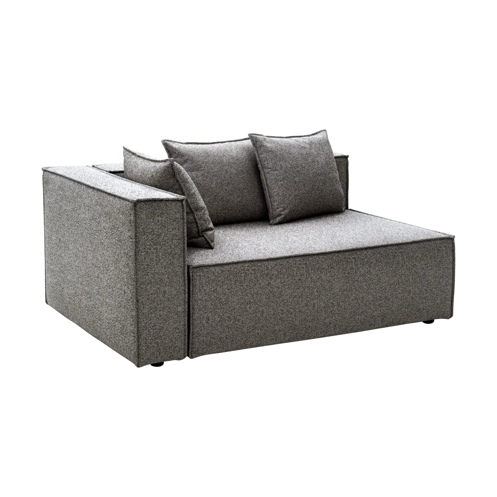 Muki sofa module, Smokey grey, right end module Brafab
