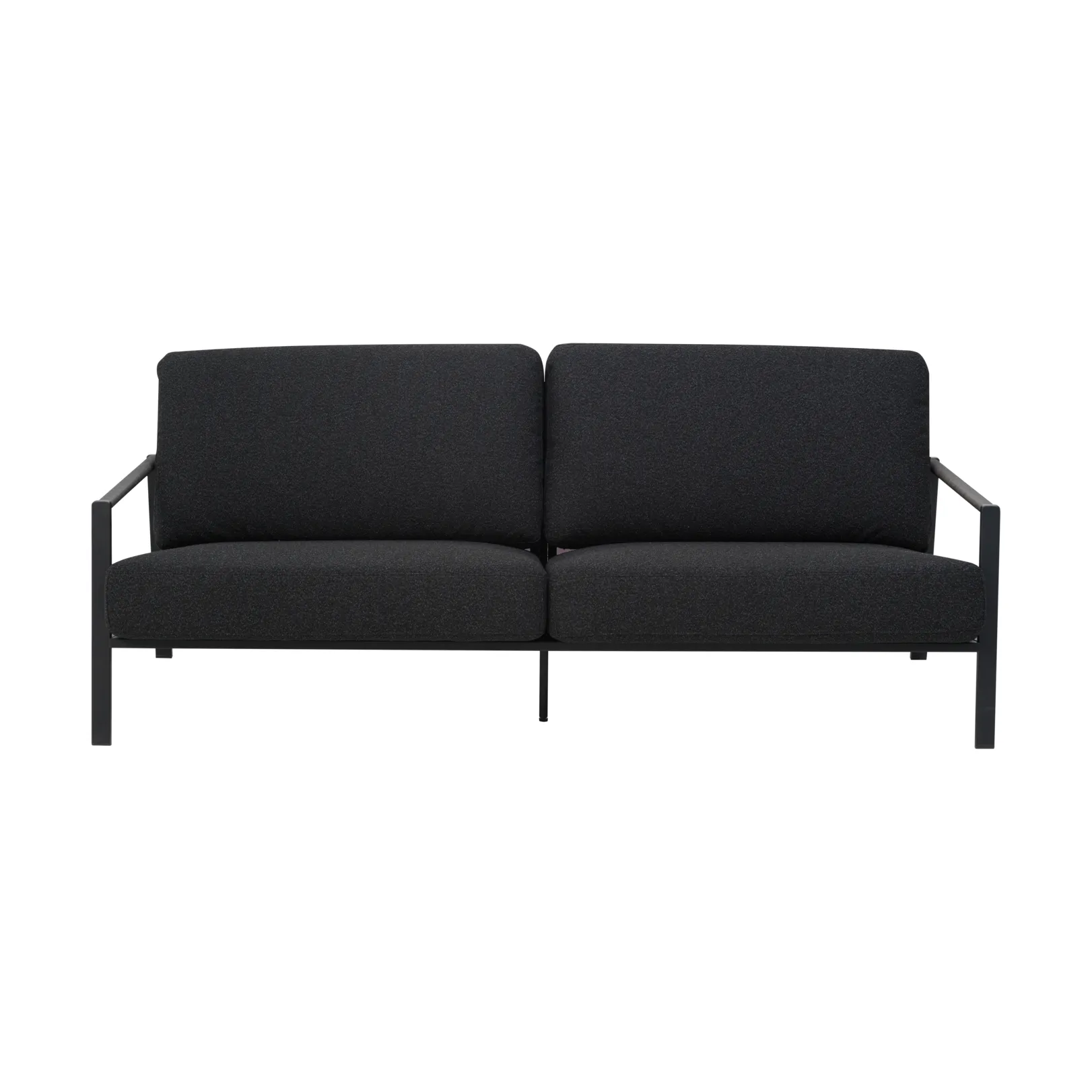Naos sofa, Black-teddy black, 2.5-seater Brafab