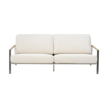 Naos sofa - Stainless steel-dot beige, 2.5-seater - Brafab