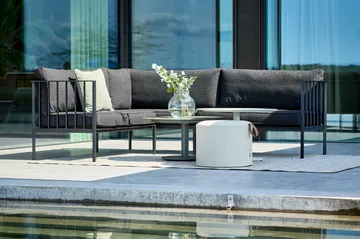 Peace coffee table - Nordic green, Ø80x40 cm - Brafab