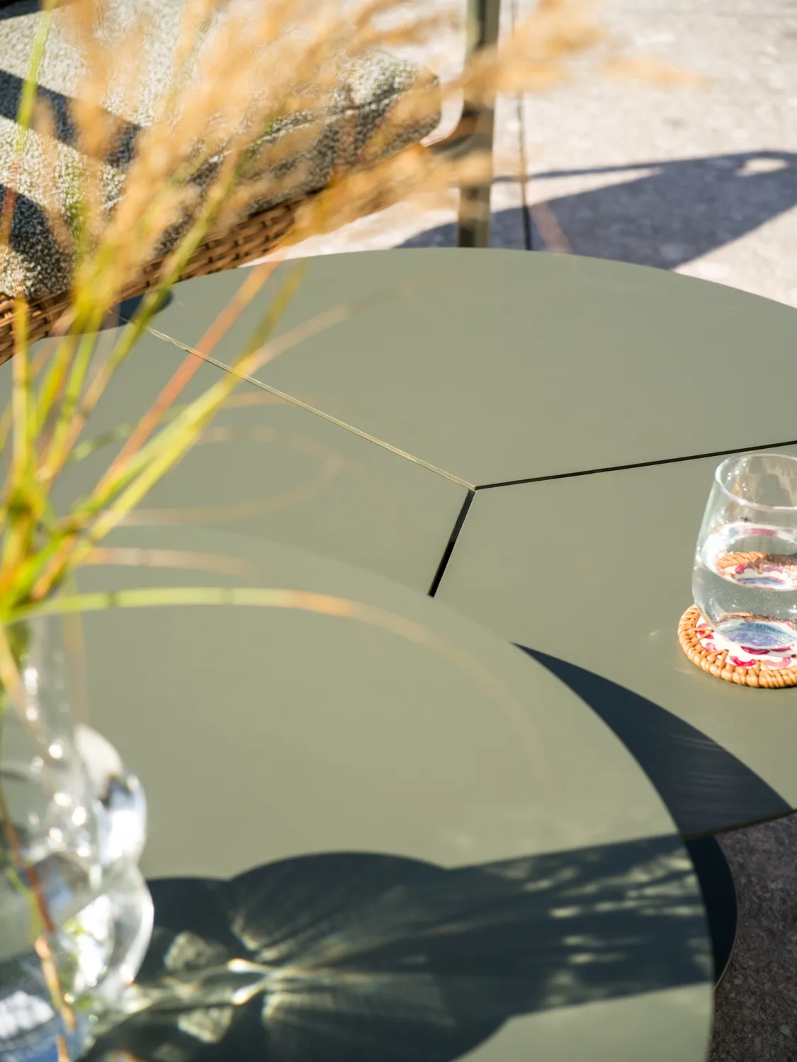 Peace coffee table, Nordic green, Ø80x46 cm Brafab