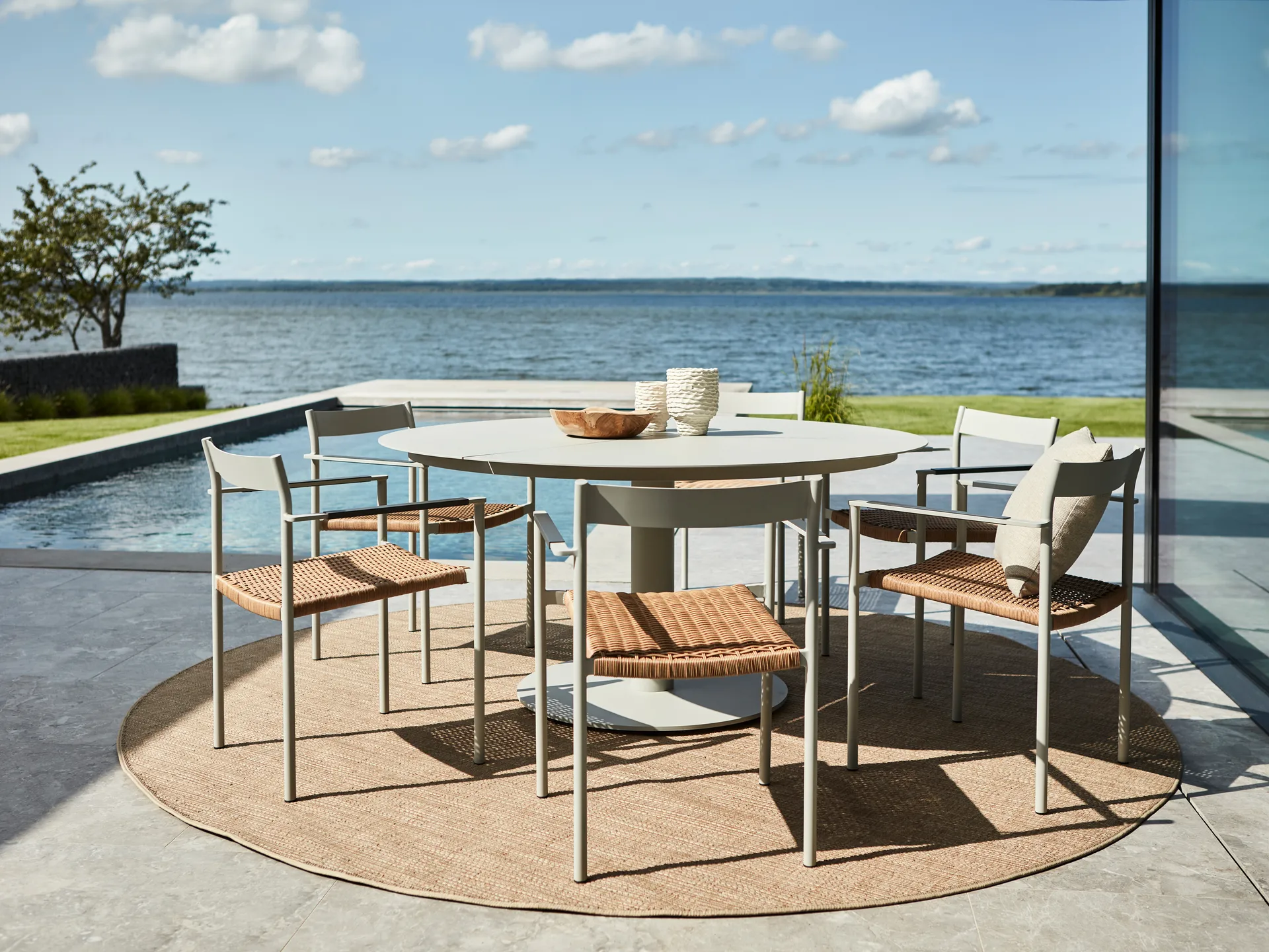 Peace dining table Ø150 cm Nordic green,  Brafab
