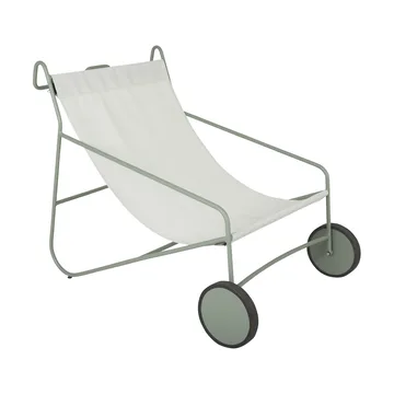 Poul Chair lounge armchair - Dusty green-white - Brafab