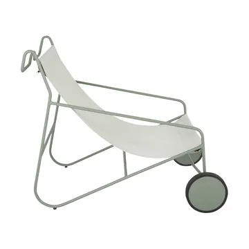 Poul Chair lounge armchair - Dusty green-white - Brafab