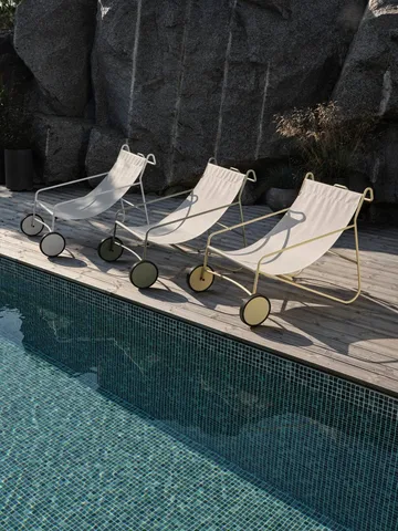 Poul Chair lounge armchair - Lemon-off white - Brafab