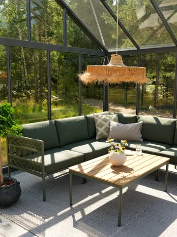 Reno sofa module - Nordic green-raw avocado, corner - Brafab