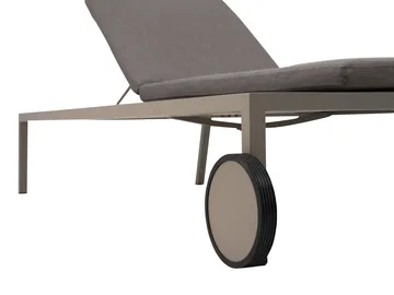 Samvaro chaise lounge 218x92 cm - Khaki-soft dawn - Brafab