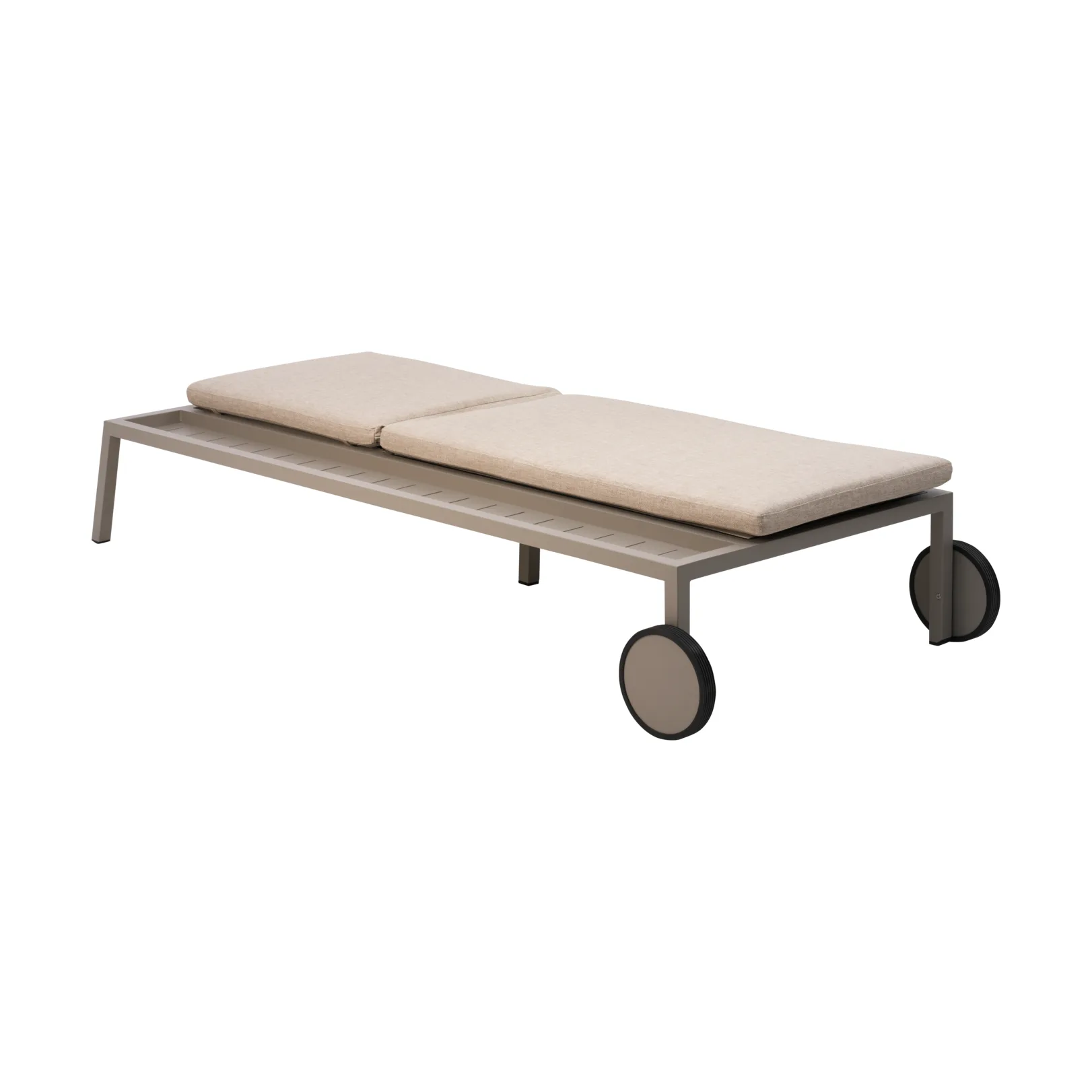 Samvaro chaise lounge 218x92 cm, Khaki Brafab