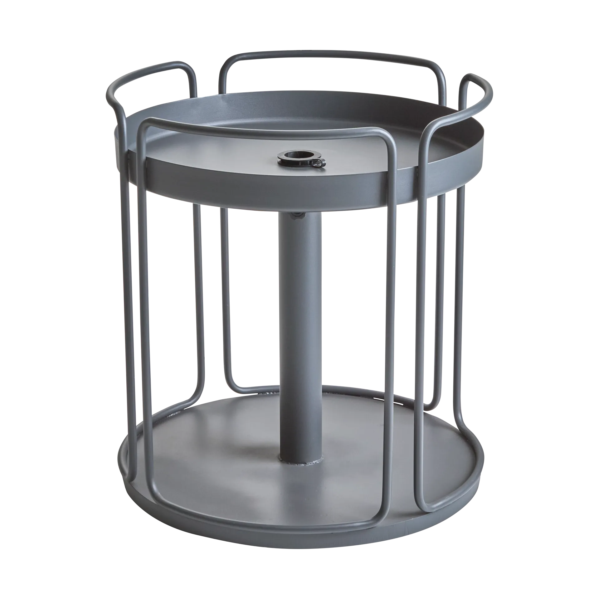 Shady side table and parasol base, Anthracite Brafab