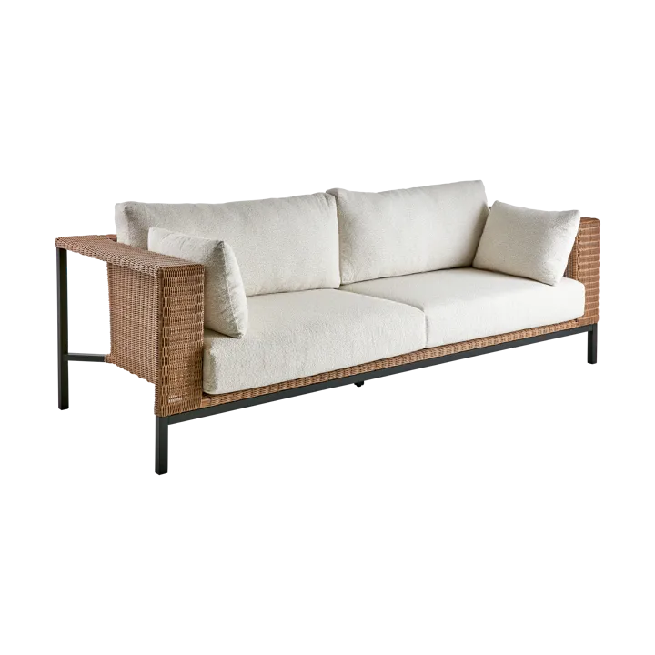 Shell sofa - Teddy rice-black - Brafab