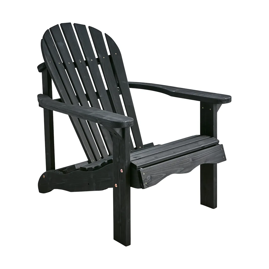 Skule deck chair, Black pine Brafab