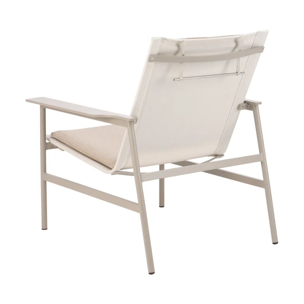 Soro lounge armchair, Khaki-teddy beige Brafab