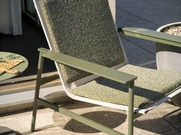 Soro lounge armchair - Nordic green-teddy verde - Brafab