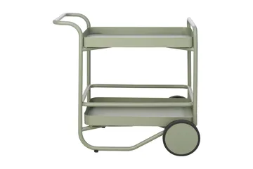 Trolley serving cart 88x59 cm - Dusty green - Brafab