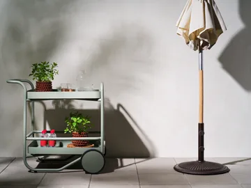Trolley serving cart 88x59 cm - Dusty green - Brafab