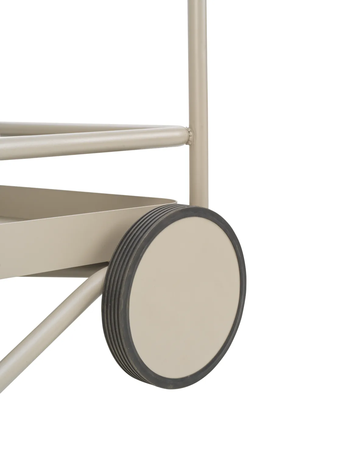 Trolley serving cart 88x59 cm, Khaki Brafab