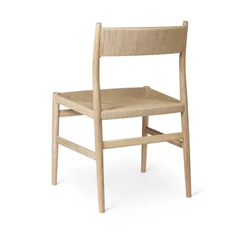 Arv chair woven back and seat - White oiled oak-paper ribbon - Brdr. Krüger