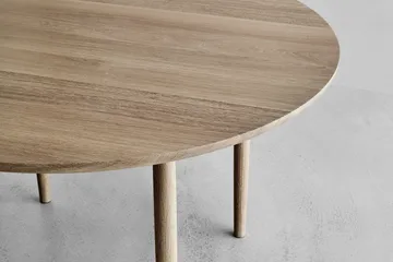 Arv dining table Ø120 cm - White oiled oak - Brdr. Krüger