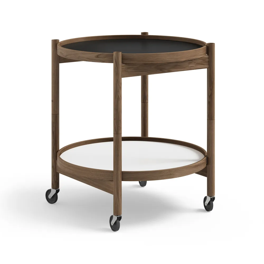 Bølling Tray Table model 50, Base, smoke oiled oak stand Brdr. Krüger