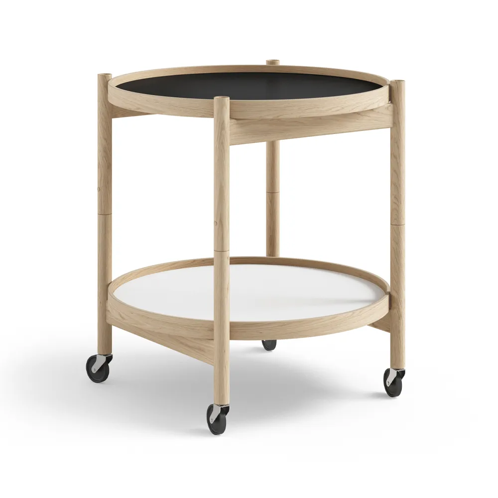 Bølling Tray Table model 50, Base, untreated oak stand Brdr. Krüger
