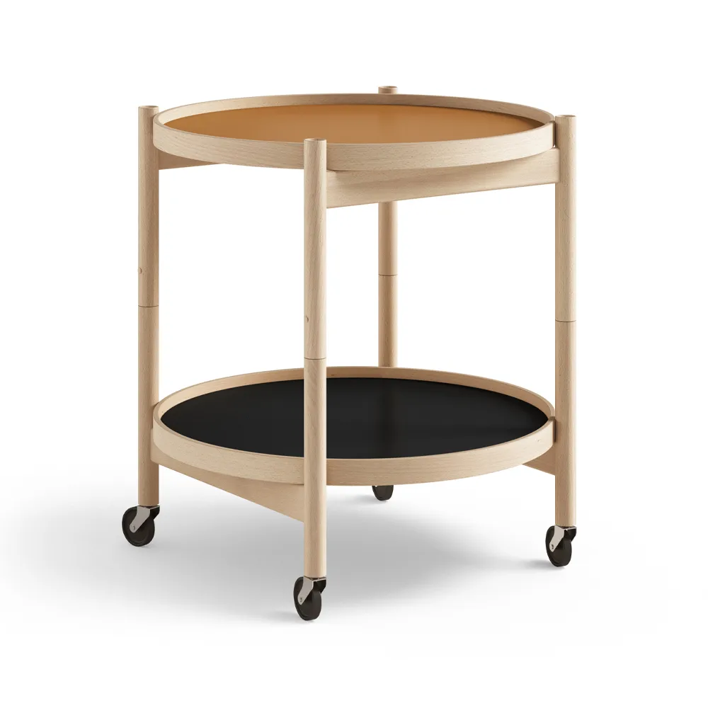 Bølling Tray Table model 50, Clay, oiled beech stand Brdr. Krüger