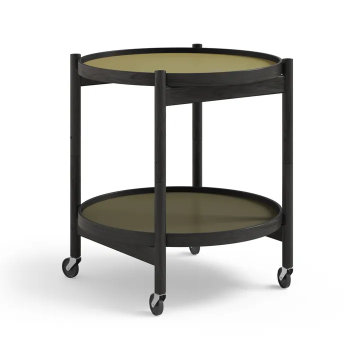Bølling Tray Table model 50 - Leaf, black lacquered oak stand - Brdr. Krüger