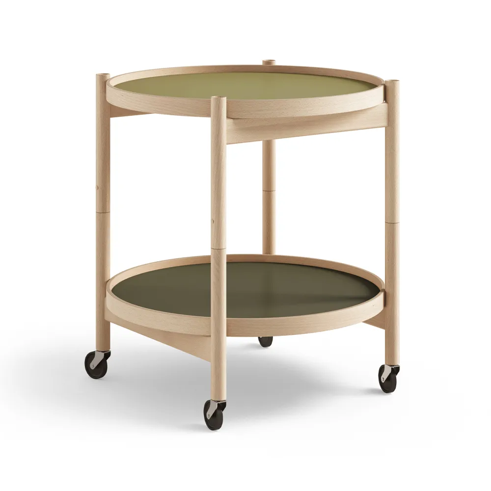 Bølling Tray Table model 50, Leaf, oiled beech stand Brdr. Krüger