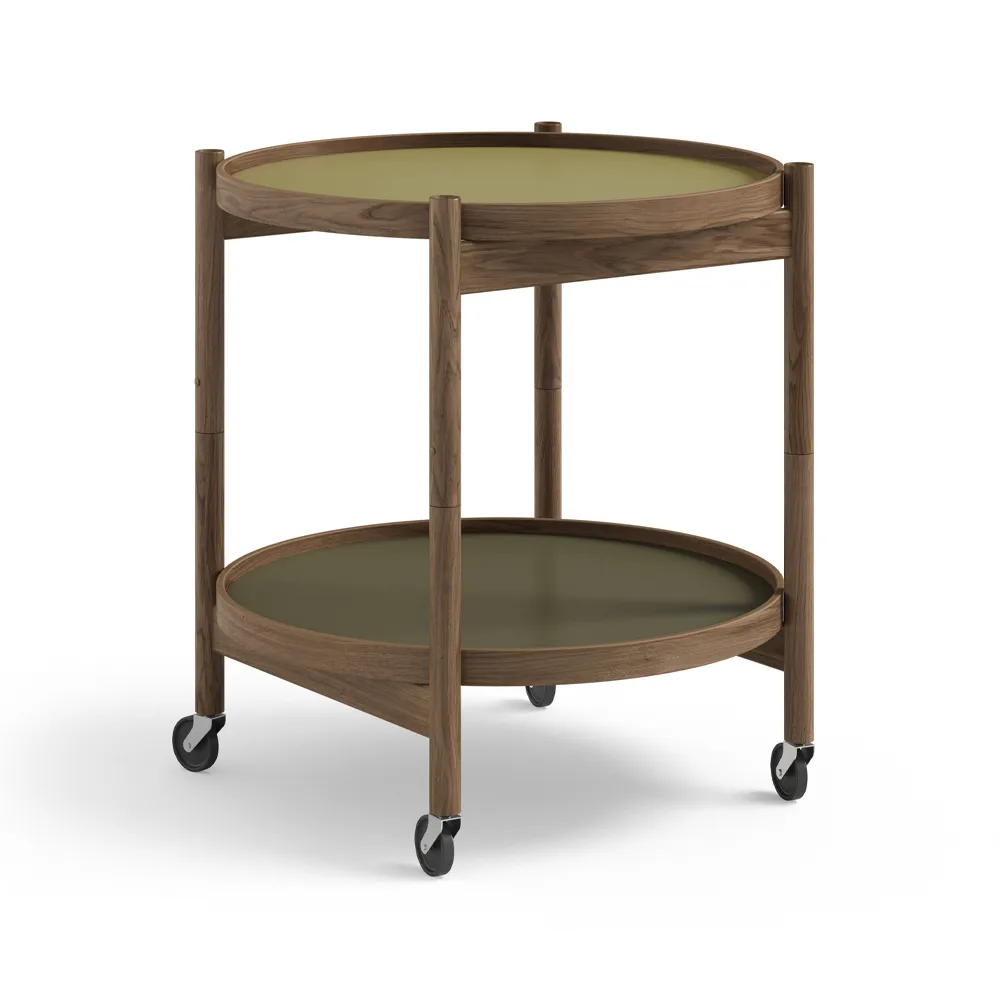 Bølling Tray Table model 50, Leaf, smoke oiled oak stand Brdr. Krüger
