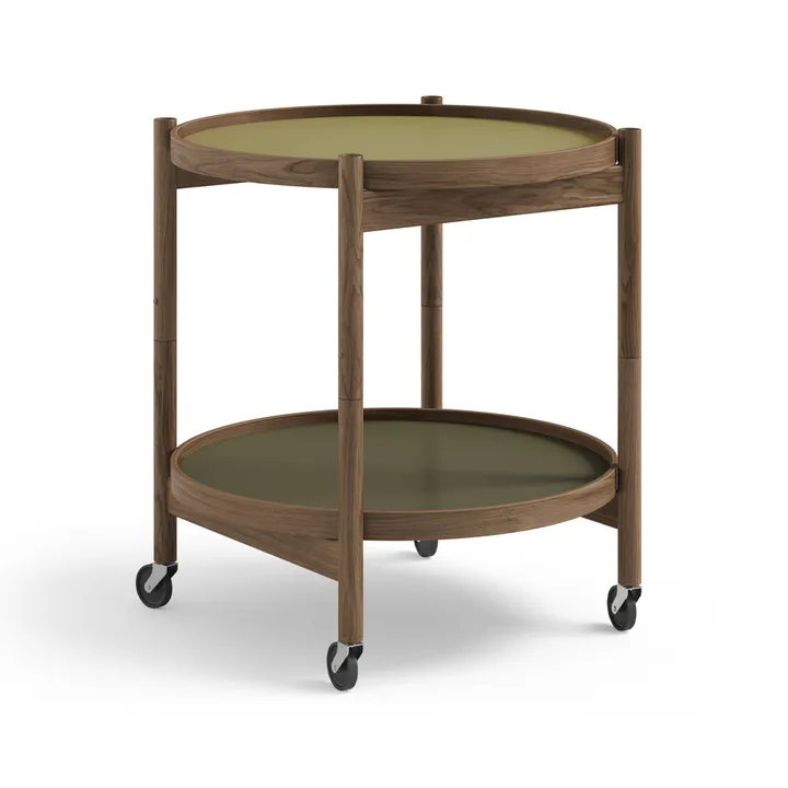 Bølling Tray Table model 50 - Leaf, smoke oiled oak stand - Brdr. Krüger