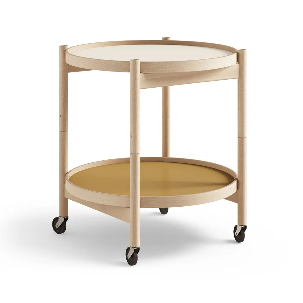 Bølling Tray Table model 50, Sunny, oiled beech stand Brdr. Krüger